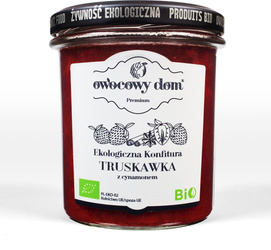 KONFITURA TRUSKAWKA Z CYNAMONEM BIO 300 g - OWOCOWY DOM