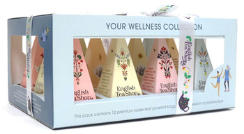 ENGLISH TEA SHOP - KOLEKCJA HERBATEK OWOCOWO - ZIOŁOWYCH BIO PIRAMIDKI (YOUR WELLNESS - 6 SMAKÓW) (12 x 2 g) 24 g