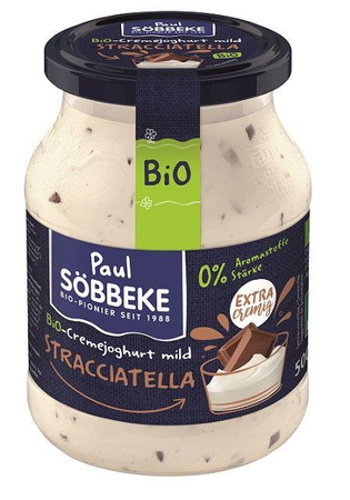 JOGURT STRACCIATELLA (7,5 % TŁUSZCZU W MLEKU) BIO 500 g (SŁOIK) - SOBBEKE