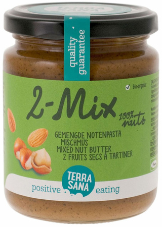 KREM ORZECHOWY MIX (2 ORZECHY) BIO 250 g - TERRASANA
