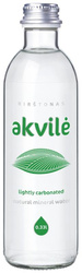NATURALNA WODA MINERALNA LEKKO GAZOWANA 330 ml (SZKŁO) - AKVILE