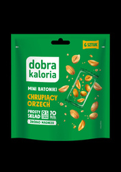 BATONIKI MINI CHRUPIĄCY ORZECH BEZ DODATKU CUKRU (6 x 18 g) 108 g - DOBRA KALORIA