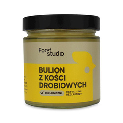 BULION Z KOŚCI DROBIOWYCH BEZGLUTENOWY BIO 350 ml - FOOD STUDIO