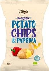 CHIPSY ZIEMNIACZANE O SMAKU PAPRYKOWYM BIO 125 g - TRAFO