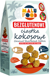 CIASTKA KOKOSOWE BEZ CUKRU BEZGLUTENOWE 100 g - MALU FOOD