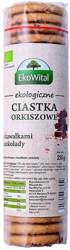 CIASTKA ORKISZOWE PEŁNOZIARNISTE Z KAWAŁKAMI CZEKOLADY BIO 250 g - EKOWITAL