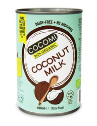 COCONUT MILK - NAPÓJ KOKOSOWY BEZ GUMY GUAR (17 % TŁUSZCZU) BIO 400 ml (PUSZKA) - COCOMI