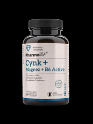 CYNK + MAGNEZ + WITAMINA B6 ACTIVE 120 KAPSUŁEK 83,38 g - PHARMOVIT (CLASSIC)