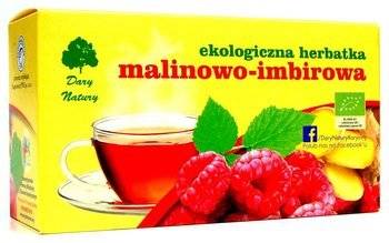 HERBATKA MALINOWO - IMBIROWA BIO (25 x 3 g) 75 g - DARY NATURY