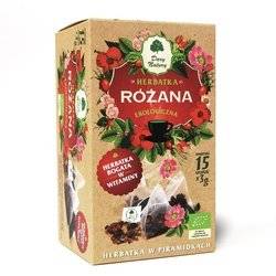 HERBATKA RÓŻANA PIRAMIDKI BIO (15 x 3 g) 45 g - DARY NATURY