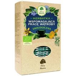 HERBATKA WSPOMAGAJĄCA PRACĘ WĄTROBY BIO (25 x 1,5 g) 37,5 g - DARY NATURY