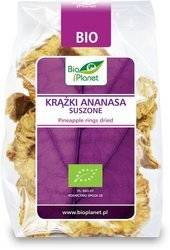 KRĄŻKI ANANASA SUSZONE BIO 100 g - BIO PLANET