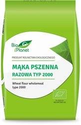 MĄKA PSZENNA RAZOWA TYP 2000 BIO 1 kg - BIO PLANET (WYPRZEDAŻ, Termin przydatności: 30.10.2024)