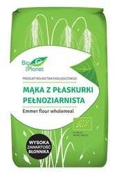 MĄKA Z PŁASKURKI PEŁNOZIARNISTA BIO 500 g - BIO PLANET