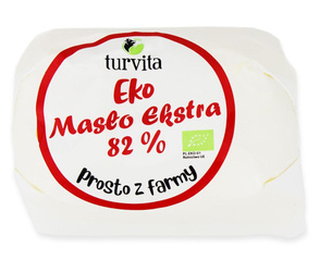 MASŁO EXTRA 82% TŁUSZCZU BIO 200 g - TURVITA