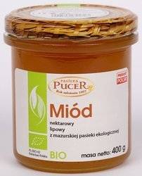 MIÓD NEKTAROWY LIPOWY BIO 400 g - PASIEKA PUCER