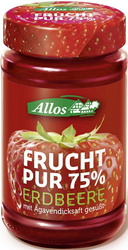 MUS TRUSKAWKOWY (75 % OWOCÓW) BIO 250 g - ALLOS