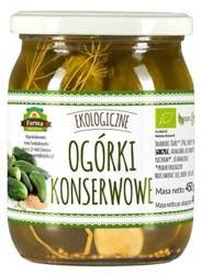 OGÓRKI KONSERWOWE (NA OCCIE JABŁKOWYM) BEZGLUTENOWE BIO 480 g (280 g) - FARMA ŚWIĘTOKRZYSKA