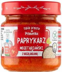 PAPRYKARZ WEGETARIAŃSKI Z KASZĄ JAGLANĄ BEZGLUTENOWY 160 g - PRIMAVIKA