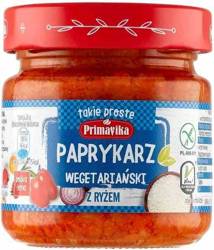 PAPRYKARZ WEGETARIAŃSKI Z RYŻEM BEZGLUTENOWY 160 g - PRIMAVIKA