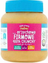 PASTA Z PRAŻONYCH ORZESZKÓW ZIEMNYCH FIRMOWA CRUNCHY BEZGLUTENOWA 350 g - PRIMAVIKA