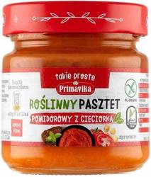 PASZTET POMIDOROWY Z CIECIORKĄ BEZGLUTENOWY 160 g - PRIMAVIKA