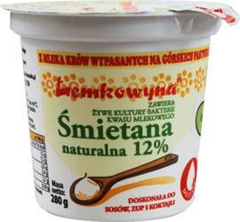 ŚMIETANA 12 % BIO 280 g - ŁEMKOWYNA