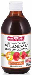 SOK Z RÓŻY NFC (NATURALNA WITAMINA C) 250 ml - POLSKA RÓŻA