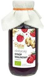 SYROP MALINOWY Z IMBIREM BIO 330 ml - BATOM