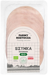 SZYNKA GOTOWANA PLASTRY BIO 100 g - FARMY ROZTOCZA (Z PÓŁKI)