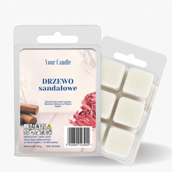 WOSK ZAPACHOWY SOJOWY DRZEWO SANDAŁOWE (6 x 10 g) 60 g - YOUR CANDLE