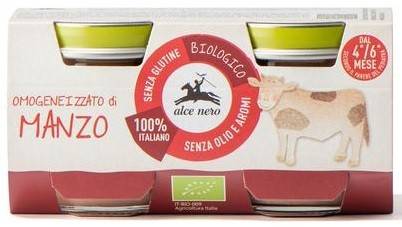 4 mc KREM Z WOŁOWINY BEZGLUTENOWY BIO (2 x 80 g) 160 g -  ALCE NERO