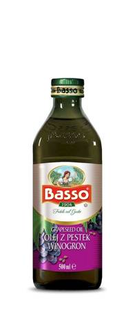 BASSO - OLEJ Z PESTEK WINOGRON 500 ml