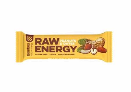 BATON RAW ENERGY ORZECHY-ZIEMNIAKI-DAKTYLE BEZGLUTENOWY - 50 g BIO - BOMBUS