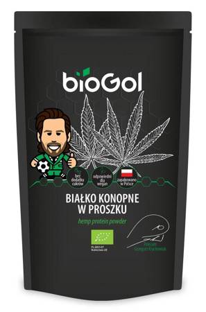 BIAŁKO KONOPNE W PROSZKU BIO 500 g - BIOGOL