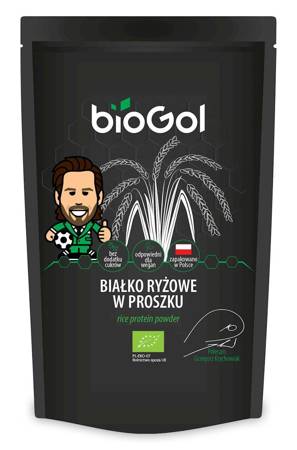 BIAŁKO RYŻOWE W PROSZKU BIO 500 g - BIOGOL