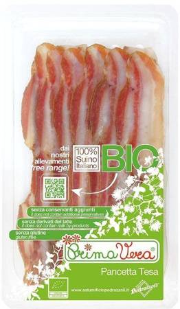 BOCZEK (PANCETTA) PLASTRY BEZGLUTENOWY BIO 70 g  - PRIMAVERA