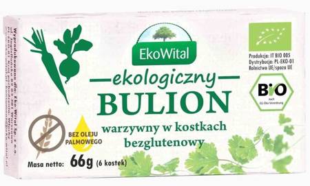 BULION WARZYWNY BEZ DROŻDŻY 66 g - EKOWITAL