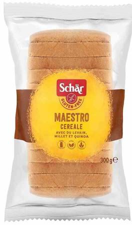 CHLEB WIELOZIARNISTY MAESTRO CEREALE KROJONY BEZGLUTENOWY 300 g - SCHAR