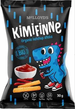 CHRUPKI KUKURYDZIANE O SMAKU KETCHUPOWYM BEZGL. BIO 30 g - KIMIFINNE