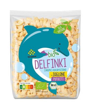 CHRUPKI KUKURYDZIANO - JAGLANE DELFINKI BIO 80 g - GRANEX