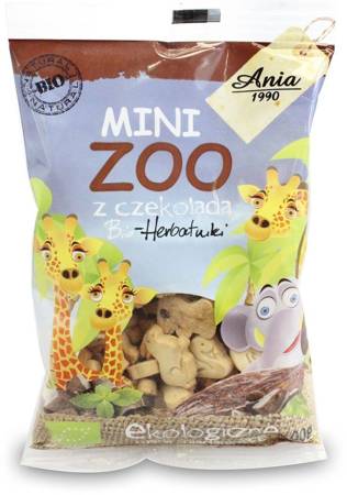 CIASTKA Z CZEKOLADĄ MINI JUNGLE BIO 100 g - BIO ANIA