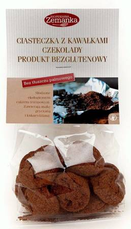 CIASTKA Z KAWAŁKAMI CZEKOLADY BEZGLUTENOWE BIO 100 g - ZEMANKA