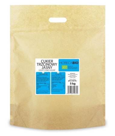 CUKIER TRZCINOWY JASNY BIO 5 kg - HORECA