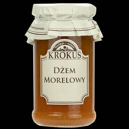 DŻEM MORELOWY O OBNIŻONEJ ZAWARTOŚCI CUKRU BEZGLUTENOWY 235 g - KROKUS