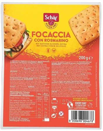 Focaccia z rozmarynem BEZGL. 200 g