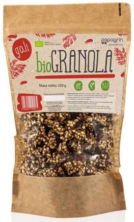 GRANOLA Z GOJI BEZGLUTENOWA BIO 320 g - PAPAGRIN