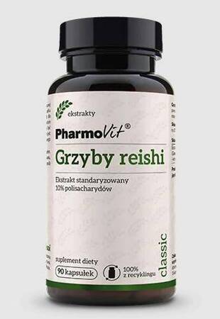 GRZYBY REISHI EKSTRAKT BEZGLUTENOWY (400 mg) 90 KAPSUŁEK - PHARMOVIT (CLASSIC)