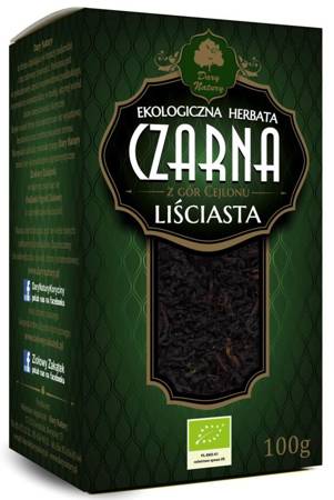 HERBATA CZARNA LIŚCIASTA BIO 100 g - DARY NATURY