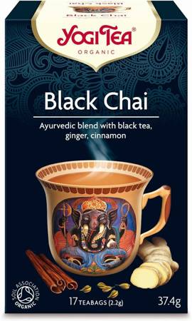 HERBATA CZARNA Z IMBIREM I CYNAMONEM (BLACK CHAI) BIO (17 x 2,2 g) 37,4 g - YOGI TEA